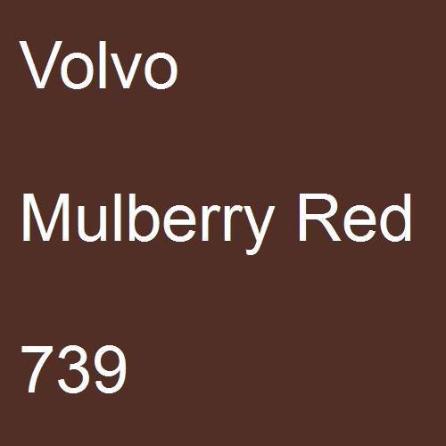 Volvo, Mulberry Red, 739.